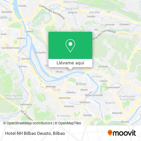 Mapa Hotel NH Bilbao Deusto
