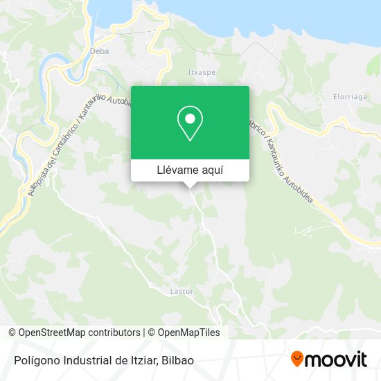 Mapa Polígono Industrial de Itziar