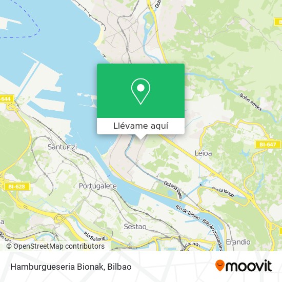 Mapa Hamburgueseria Bionak