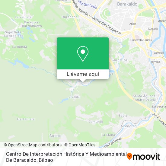 Mapa Centro De Interpretación Histórica Y Medioambiental De Baracaldo