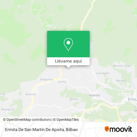 Mapa Ermita De San Martín De Apoita