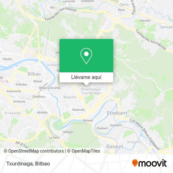 Mapa Txurdinaga