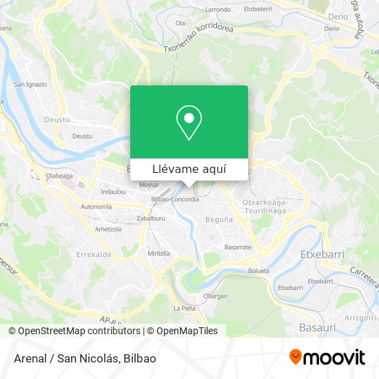 Mapa Arenal / San Nicolás