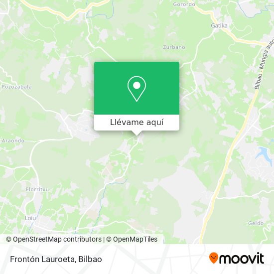 Mapa Frontón Lauroeta