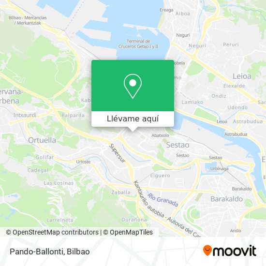 Mapa Pando-Ballonti