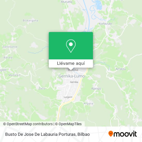 Mapa Busto De Jose De Labauria Porturas