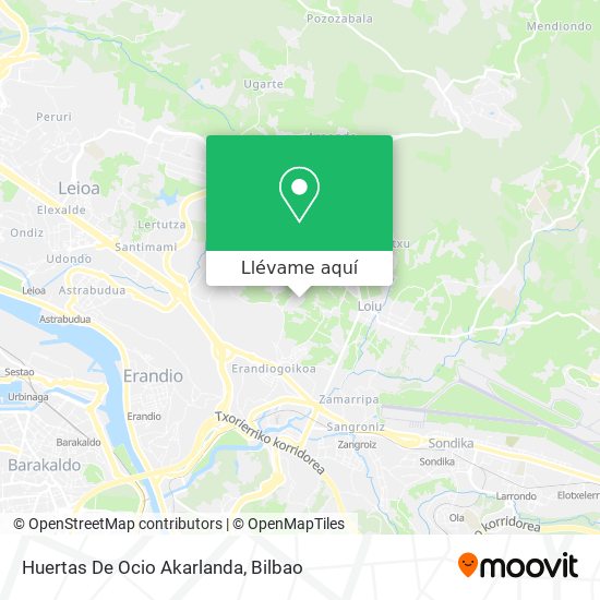 Mapa Huertas De Ocio Akarlanda