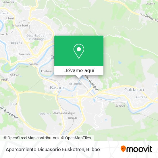 Mapa Aparcamiento Disuasorio Euskotren