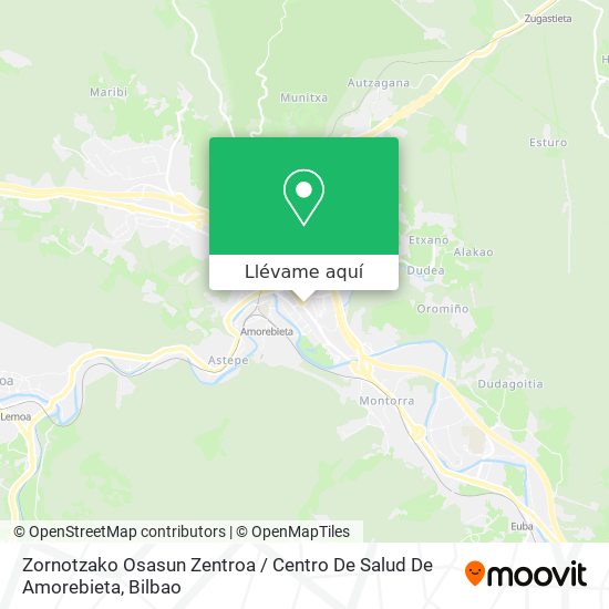 Mapa Zornotzako Osasun Zentroa / Centro De Salud De Amorebieta