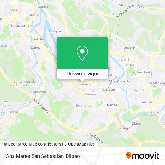 Mapa Ana Mares San Sebastian