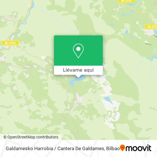Mapa Galdamesko Harrobia / Cantera De Galdames