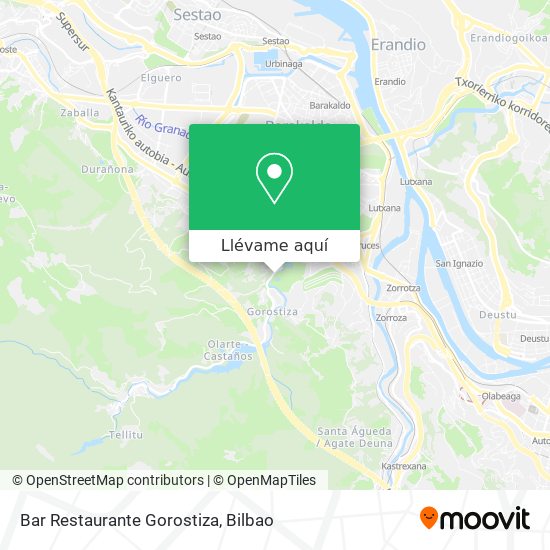 Mapa Bar Restaurante Gorostiza
