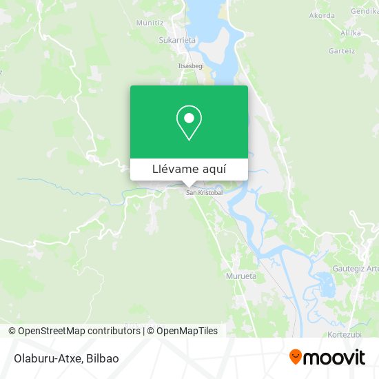 Mapa Olaburu-Atxe