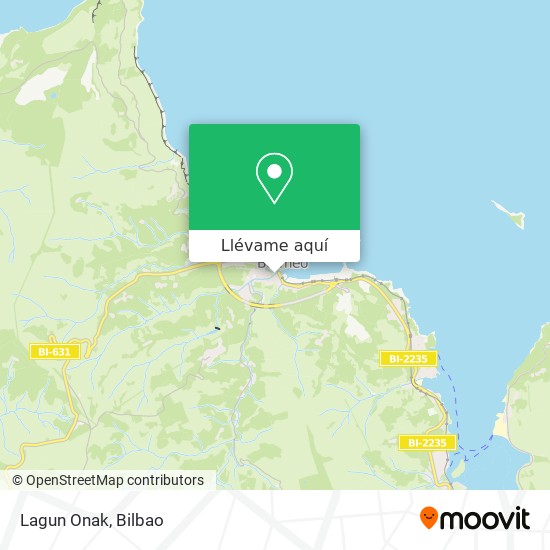 Mapa Lagun Onak