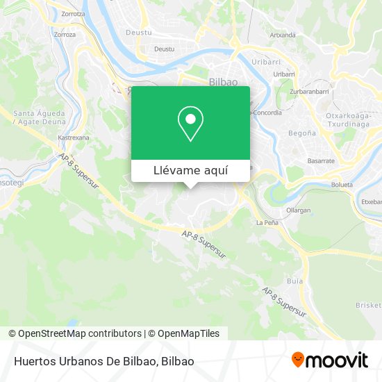 Mapa Huertos Urbanos De Bilbao