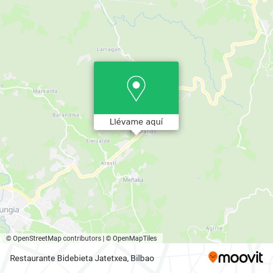 Mapa Restaurante Bidebieta Jatetxea