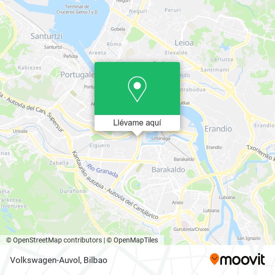 Mapa Volkswagen-Auvol