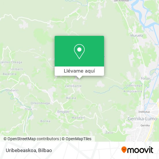 Mapa Uribebeaskoa