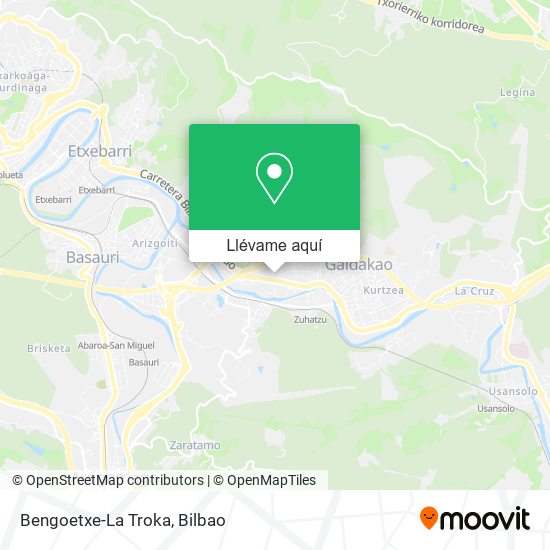 Mapa Bengoetxe-La Troka