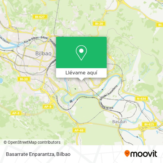 Mapa Basarrate Enparantza