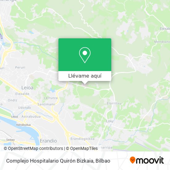 Mapa Complejo Hospitalario Quirón Bizkaia