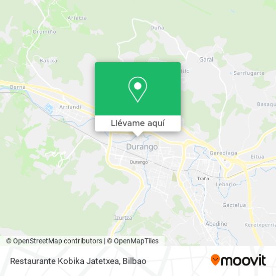 Mapa Restaurante Kobika Jatetxea