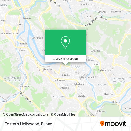 Mapa Foster's Hollywood