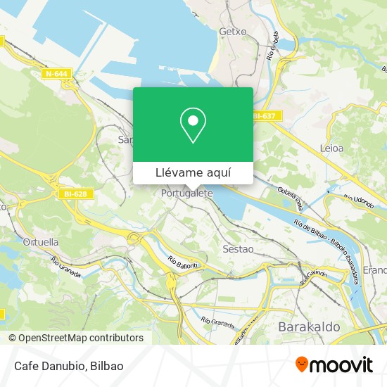 Mapa Cafe Danubio