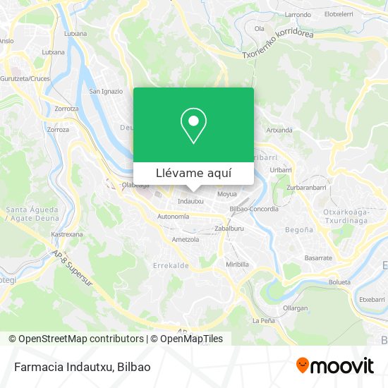 Mapa Farmacia Indautxu