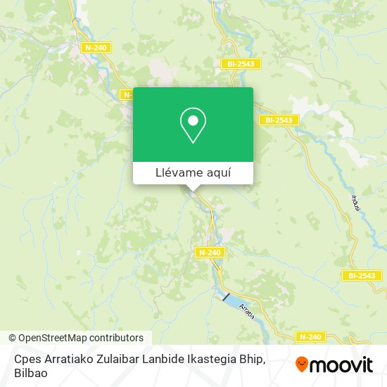 Mapa Cpes Arratiako Zulaibar Lanbide Ikastegia Bhip