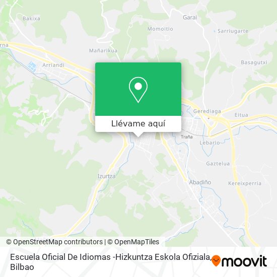 Mapa Escuela Oficial De Idiomas -Hizkuntza Eskola Ofiziala