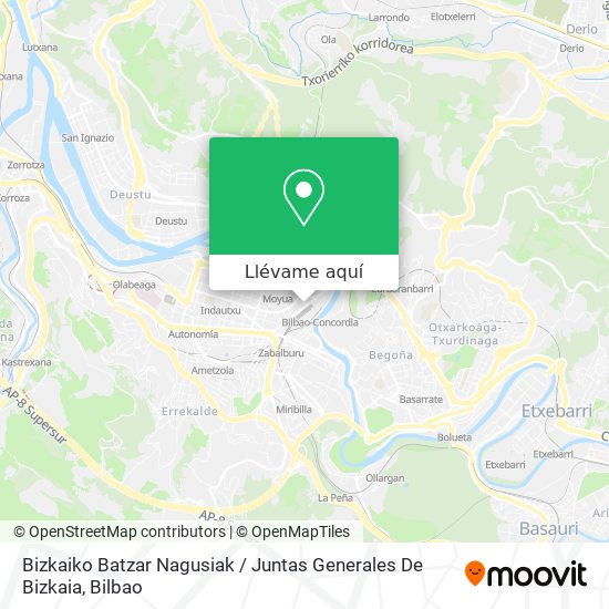 Mapa Bizkaiko Batzar Nagusiak / Juntas Generales De Bizkaia