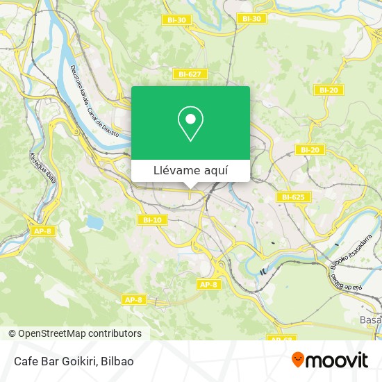 Mapa Cafe Bar Goikiri