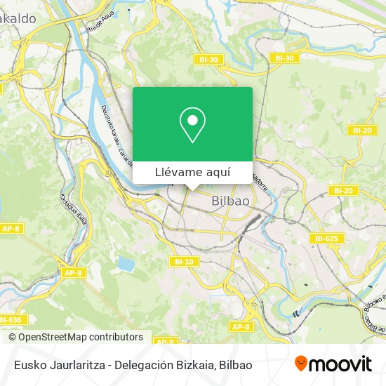 Mapa Eusko Jaurlaritza - Delegación Bizkaia