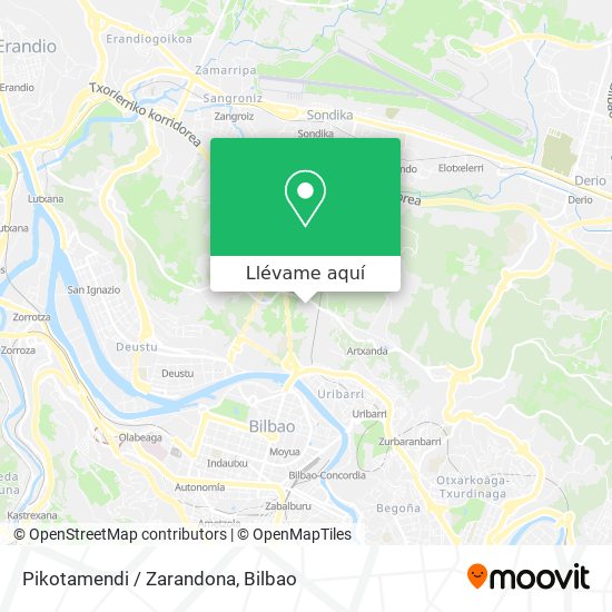 Mapa Pikotamendi / Zarandona