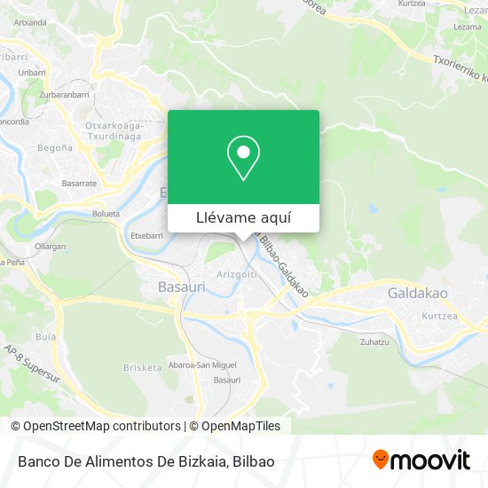 Mapa Banco De Alimentos De Bizkaia