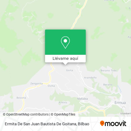 Mapa Ermita De San Juan Bautista De Goitana