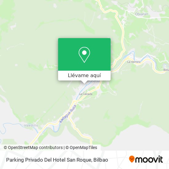 Mapa Parking Privado Del Hotel San Roque