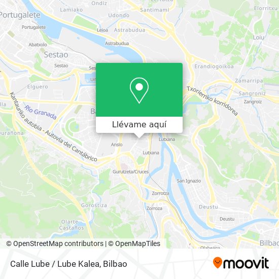 Mapa Calle Lube / Lube Kalea