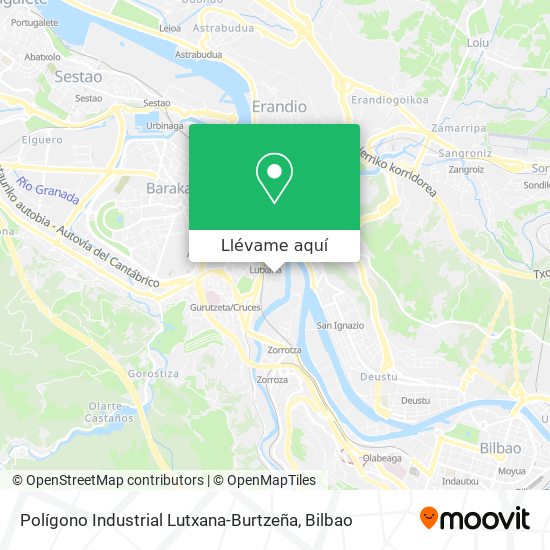 Mapa Polígono Industrial Lutxana-Burtzeña