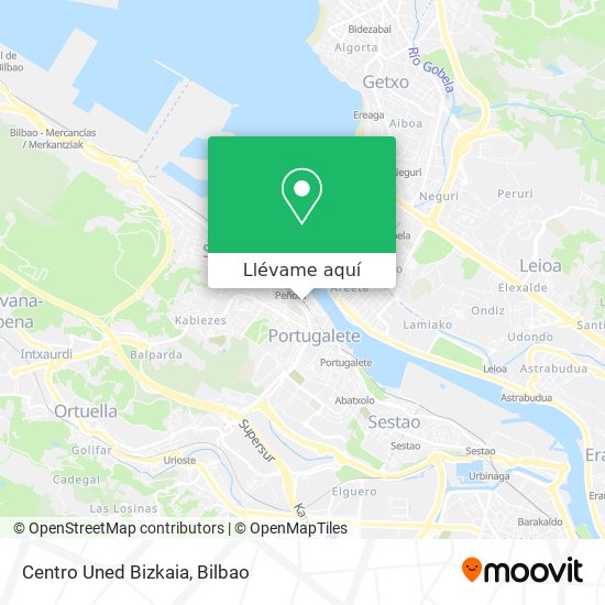 Mapa Centro Uned Bizkaia