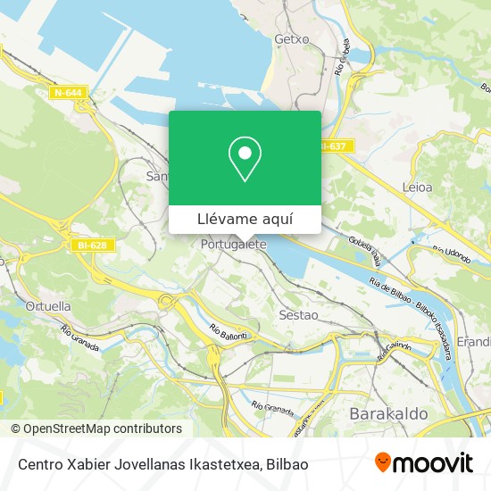 Mapa Centro Xabier Jovellanas Ikastetxea