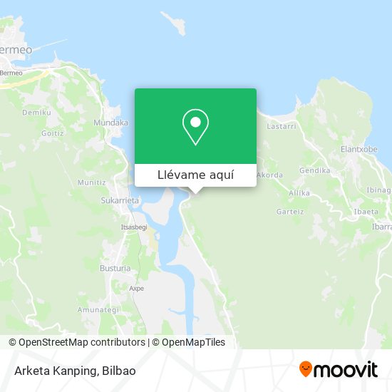 Mapa Arketa Kanping