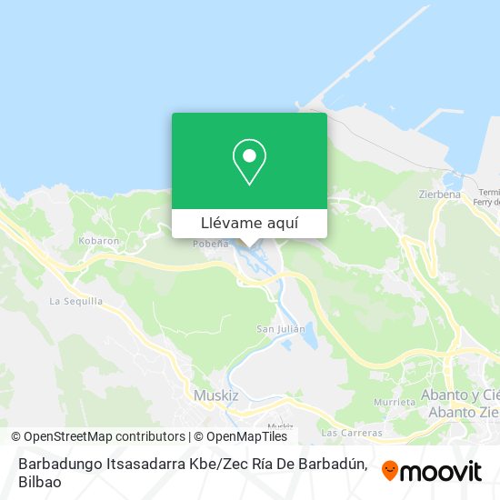 Mapa Barbadungo Itsasadarra Kbe / Zec Ría De Barbadún