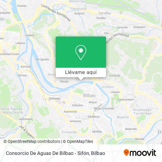 Mapa Consorcio De Aguas De Bilbao - Sifón