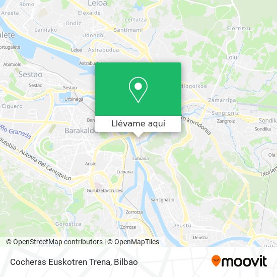 Mapa Cocheras Euskotren Trena