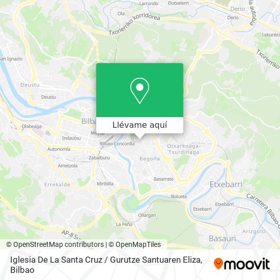 Mapa Iglesia De La Santa Cruz / Gurutze Santuaren Eliza