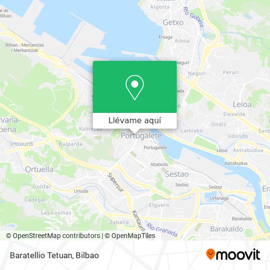 Mapa Baratellio Tetuan