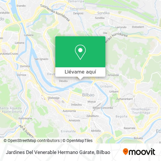 Mapa Jardines Del Venerable Hermano Gárate