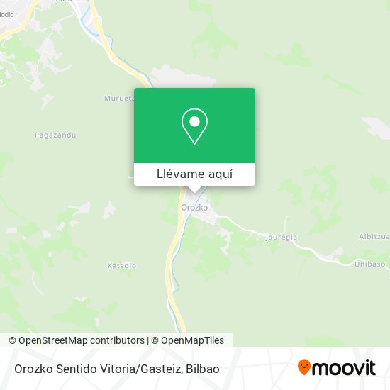 Mapa Orozko Sentido Vitoria/Gasteiz